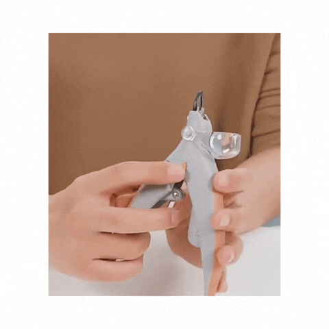 Tesoura profissional para cortar unhas de animais de estimação com luz de led